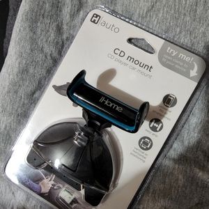 Cd player car phone mount